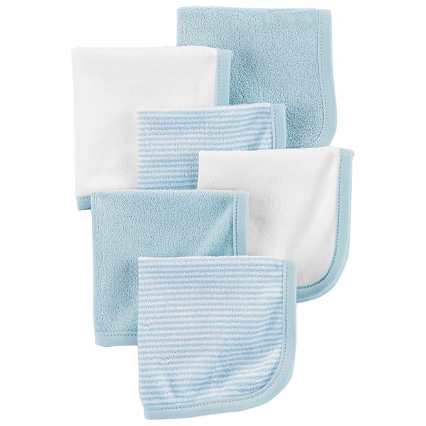 Baby Boy Carter's 6-Pack Striped & Solid Wash Cloths