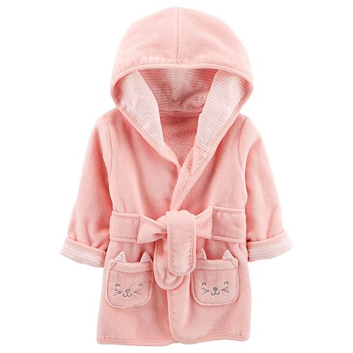 Baby Girl Carter's Hooded Cat Robe