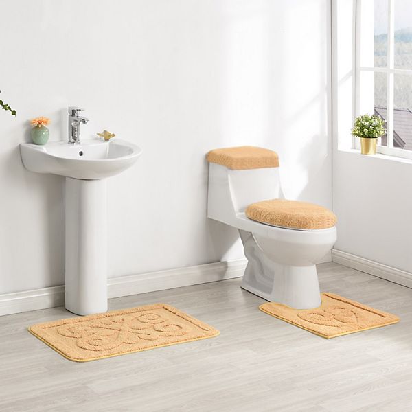 Madison Fleur De Lis 4 Piece Bath Rug Set - Kohls Bath Rugs And Toilet Seat Covers