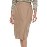 Petite Alfred Dunner Studio Solid Straight Skirt