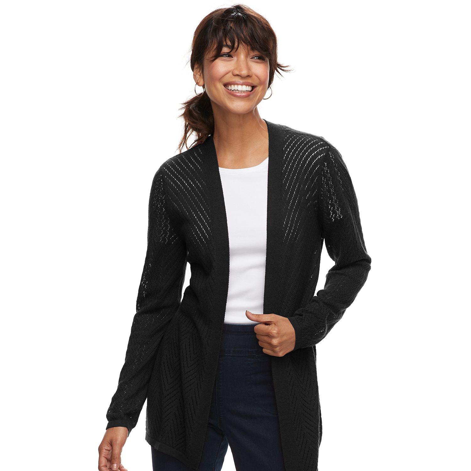 kohls petite cardigans