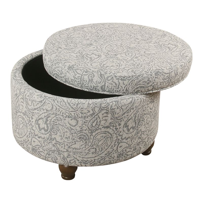 HomePop Small Storage Ottoman, Multicolor