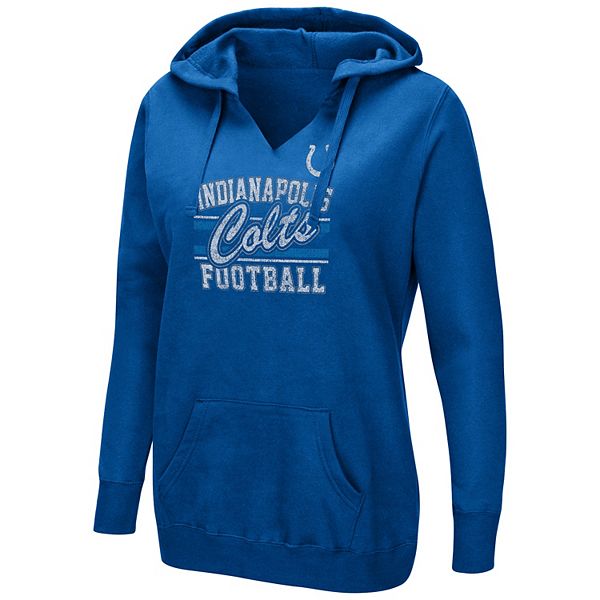 NFL Indianapolis Colts Girls' Fleece Hooded Sweatshirt - XS