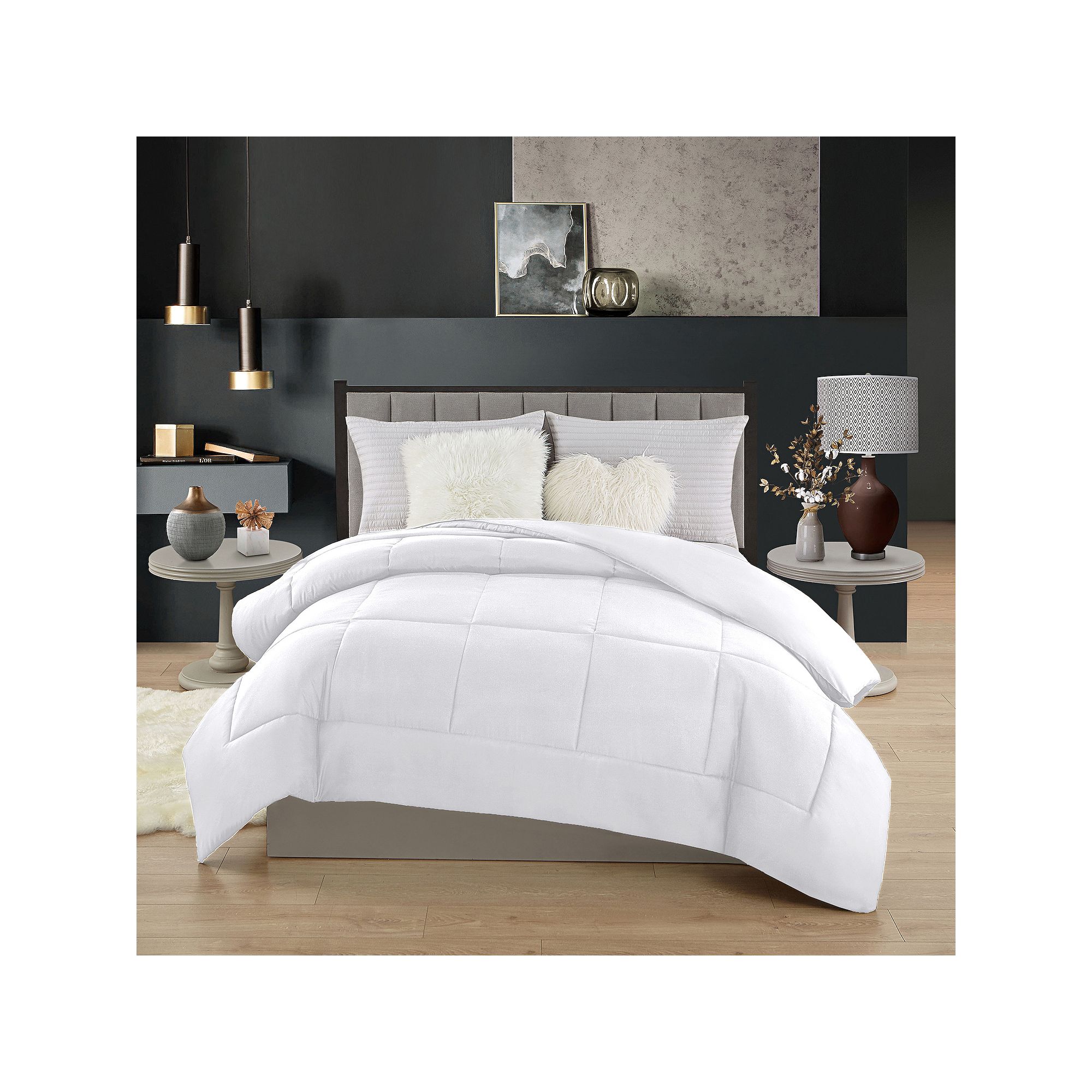 Swift Home All Season Classic Light Warmth Down Alternative Comforter, Whit