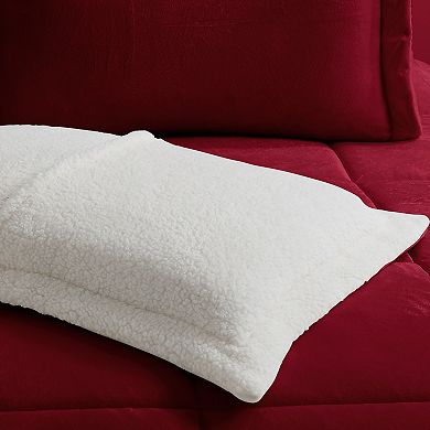 Swift Home Ultra Plush Reversible Micromink & Sherpa Fleece Comforter Set