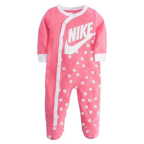 Baby Girl Nike Swoosh Footed Sleep & Play