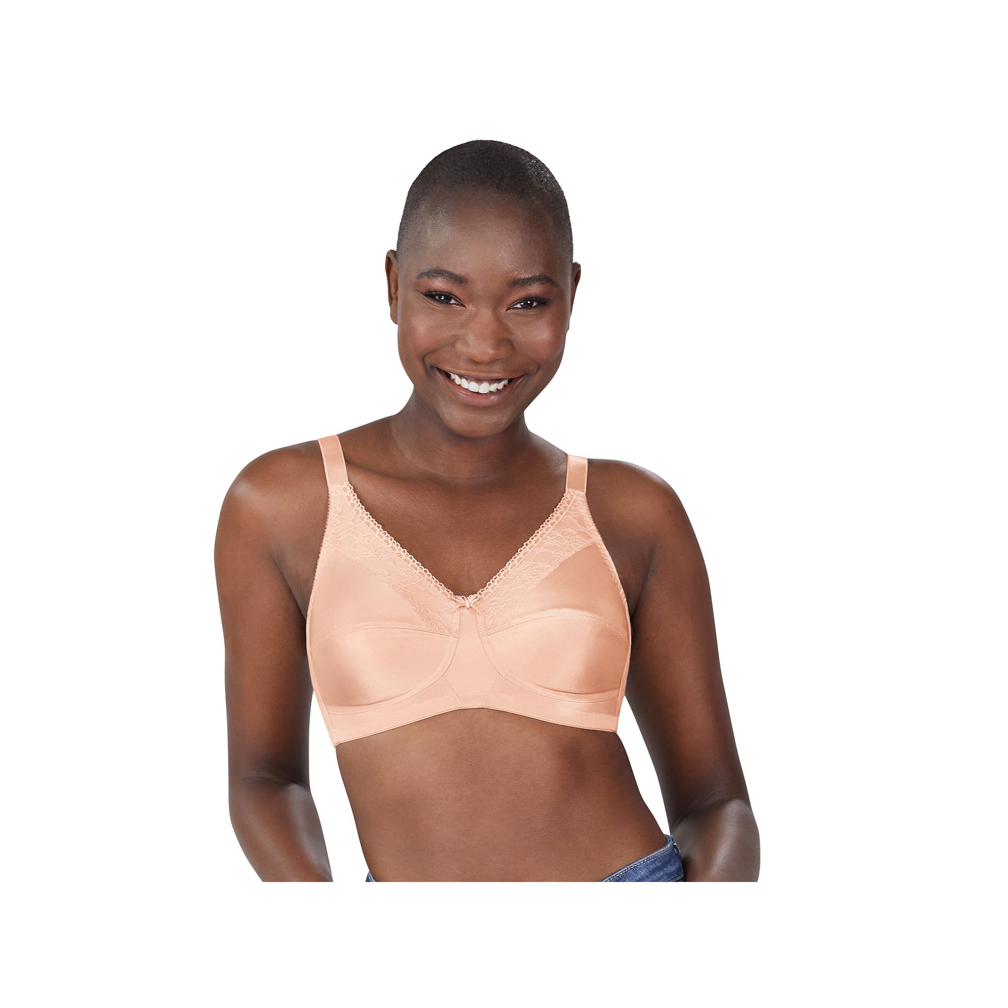 Amoena Mastectomy Bra: Nancy Wireless, Womens, Size: 40 G, Blush