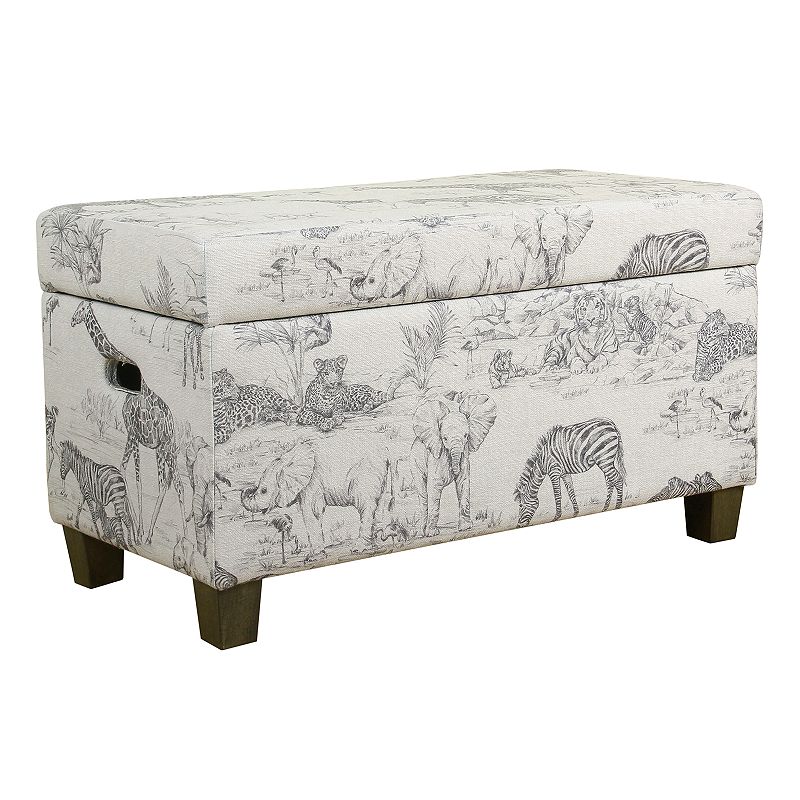 HomePop Kids Storage Bench, Jungle - 17556737 - Furniture Keep your childs toys organized with this function sku 17556737