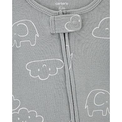 Baby Carter's 2-Pack Graphic & Cloud Print Coveralls