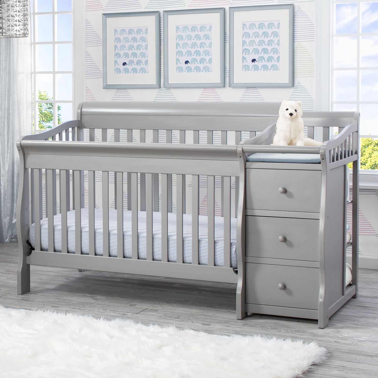 delta children abby convertible crib n changer