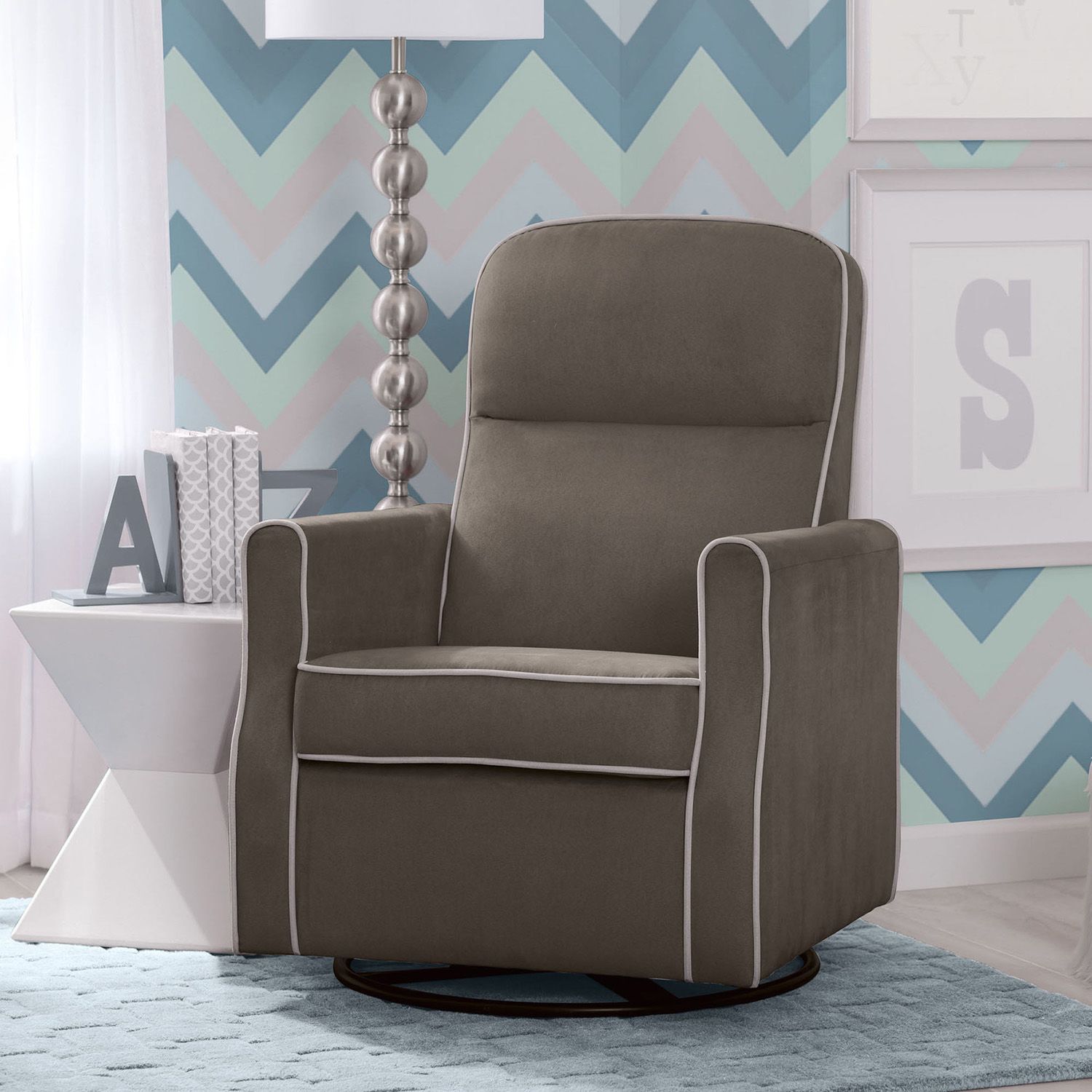 delta children kenwood nursery glider swivel rocker chair