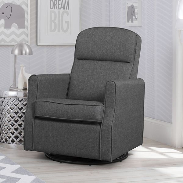 Delta children dexter nursery outlet recliner swivel glider chair