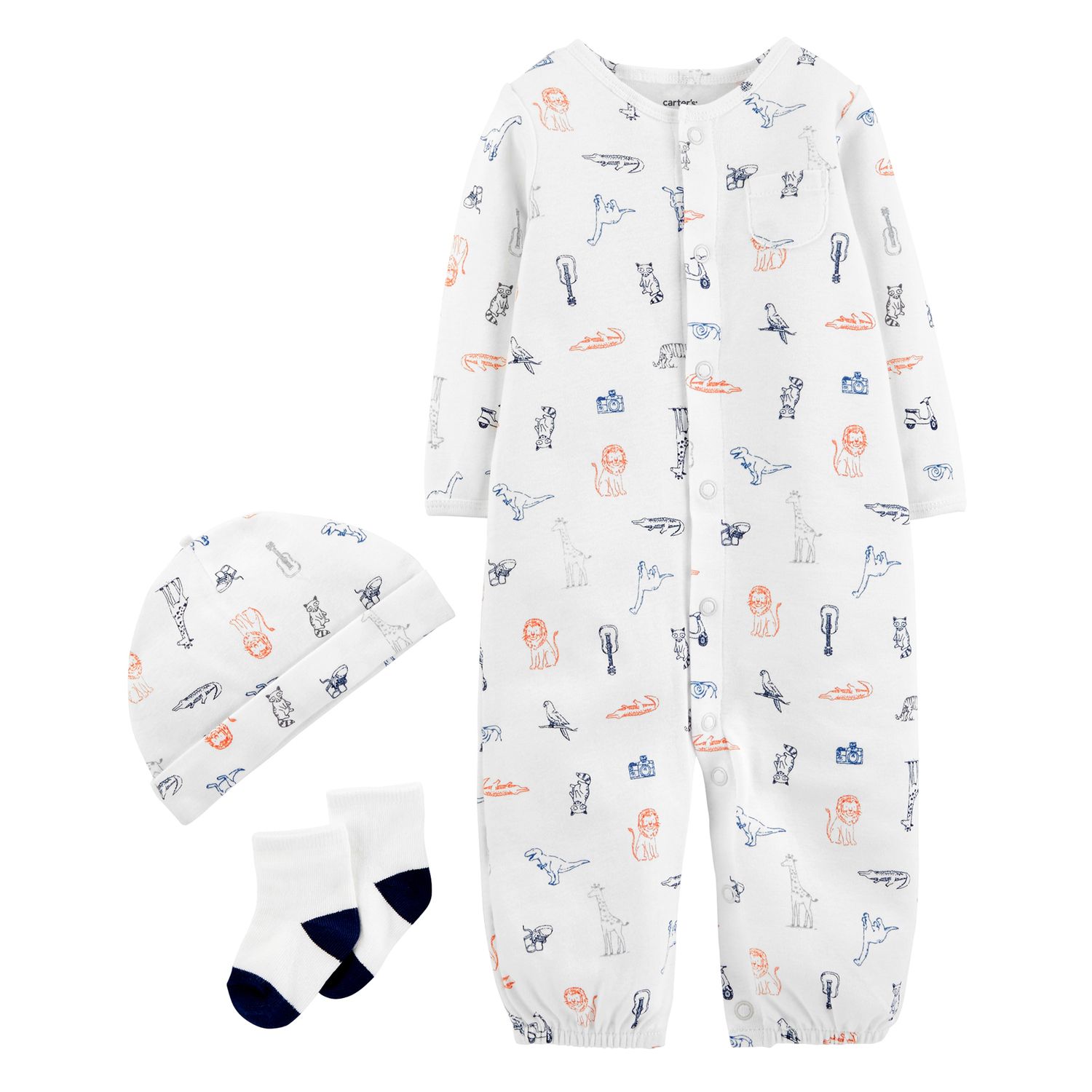 carter's convertible baby gown