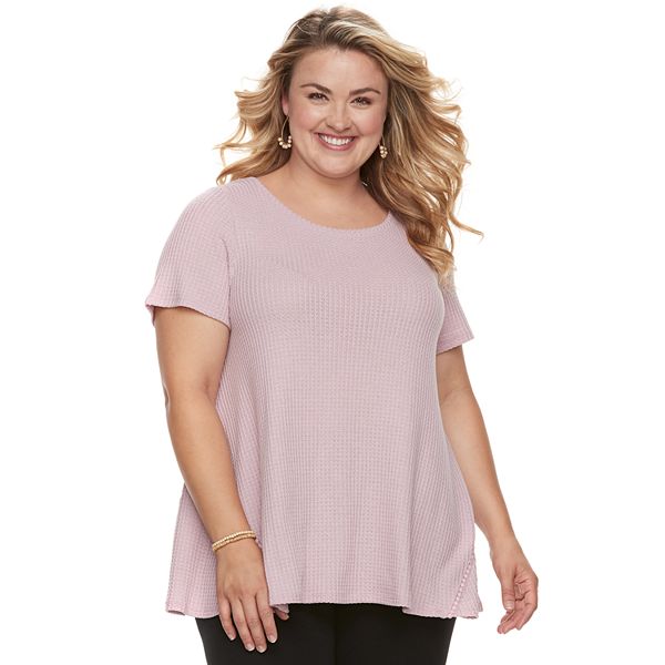Plus Size Sonoma Goods For Life® Waffle Swing Tee