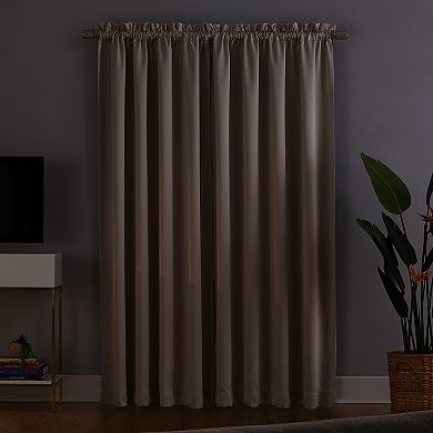 Sun Zero Blackout 1-Panel Norway Theater Grade Window Curtain