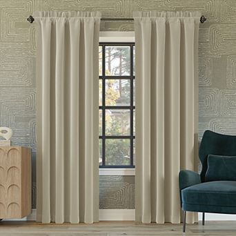 Sun Zero Oslo Theater Grade Extreme 100% Blackout Rod Pocket Curtain Panel