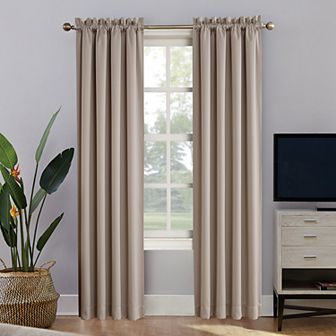 Sun Zero Oslo Theater Grade Extreme 100% Blackout Rod Pocket Curtain Panel