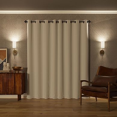 Sun Zero Oslo 100% Blackout Theater Grade Solid Grommet Single Curtain Panel