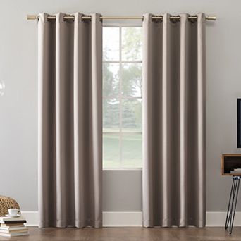 Sun Zero Oslo 100% Blackout Theater Grade Solid Grommet Single Curtain Panel