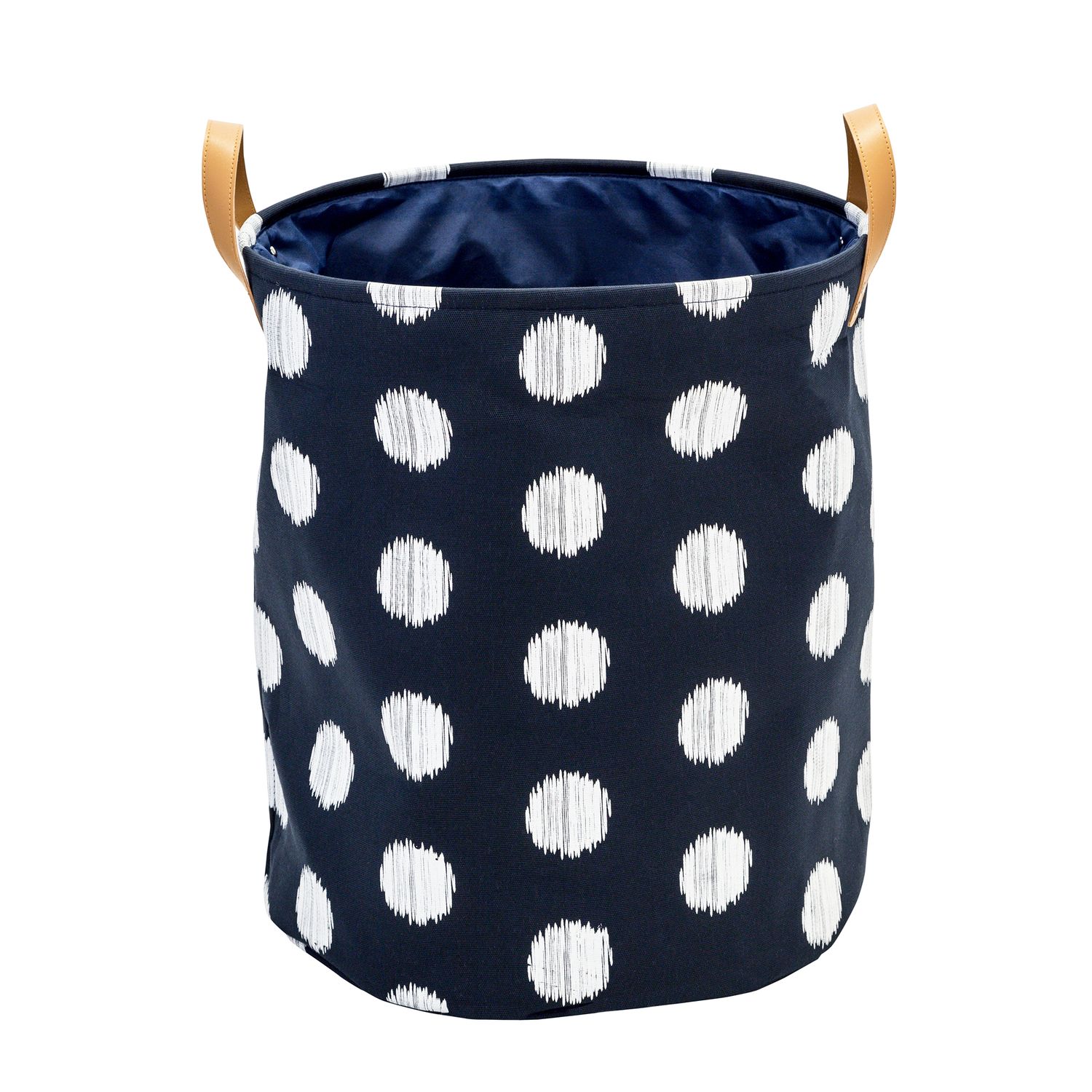 Home Basics Laundry Rules Canvas Hamper Tote with Soft Grip Handles, Blue, LAUNDRY ORGANIZATION