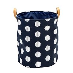 Honey-Can-Do Dark Gray/White Collapsible Rubber Laundry Baskets