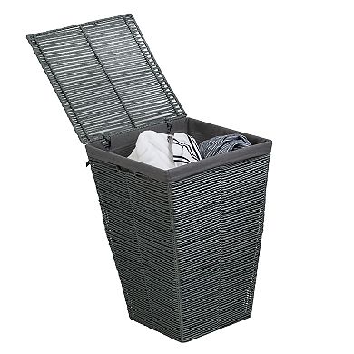 Honey-Can-Do Coastal Collection Laundry Hamper with Lid