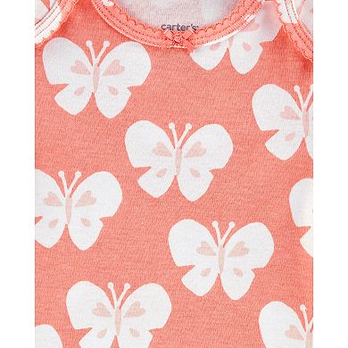 Baby Girl Carter's 5-pack Butterfly Graphic Bodysuits