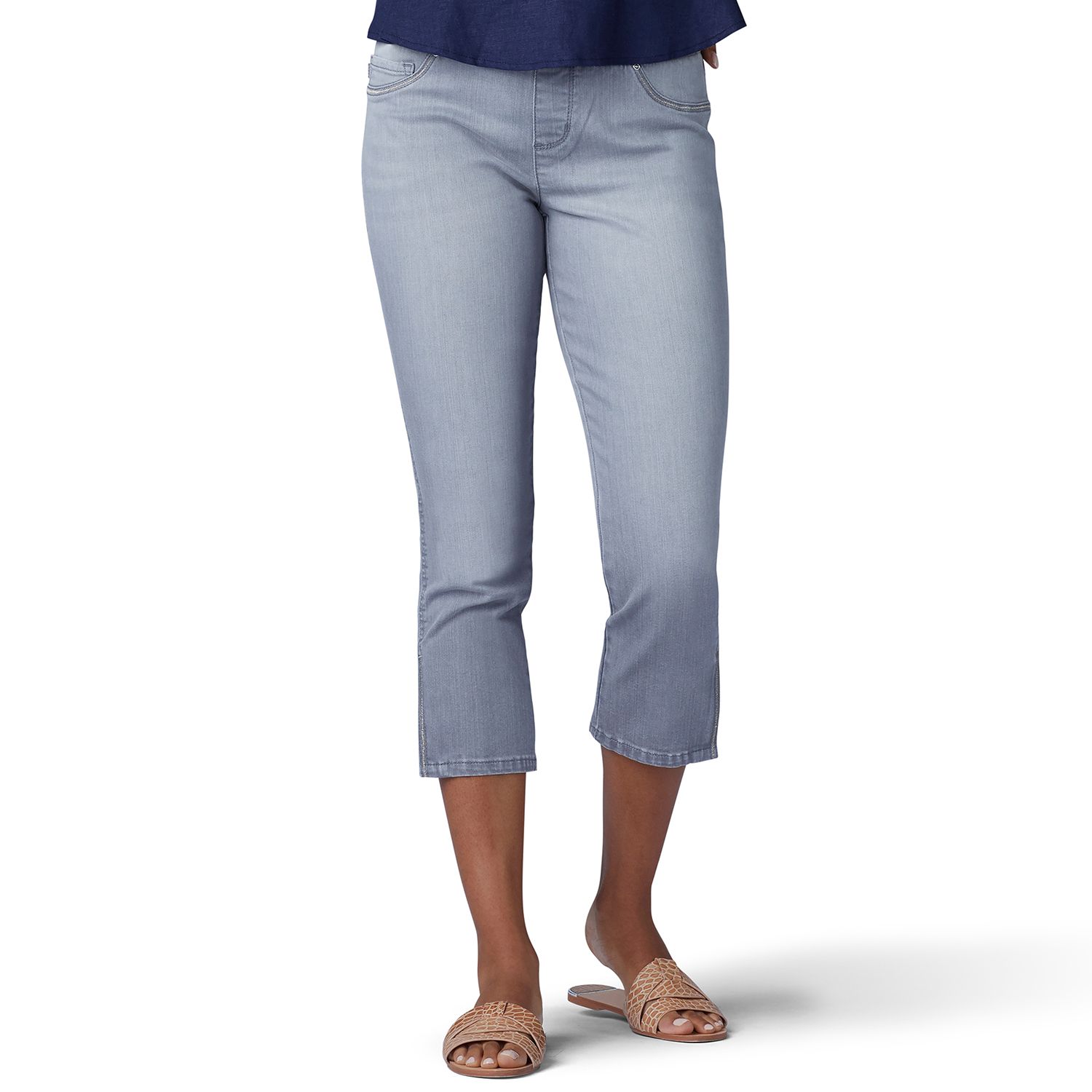 womens pull on capri jeans