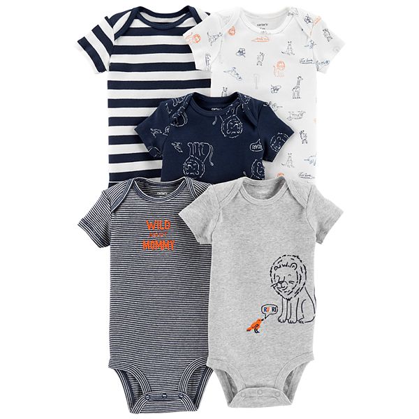 Baby Boy Carter's 5-pack Lion Graphic Bodysuits