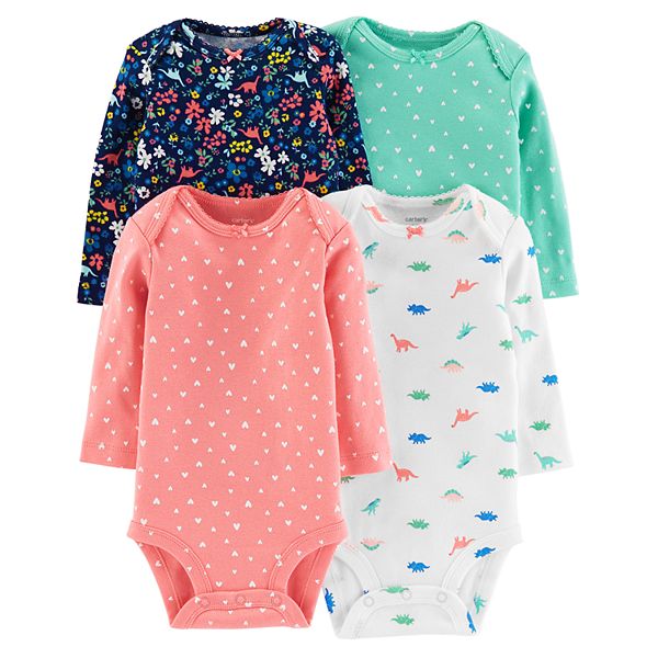 Baby Girl Carter's 4-pack Graphic Bodysuits