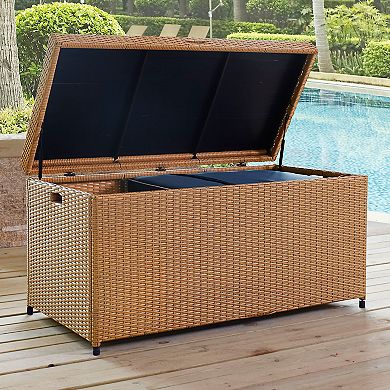 Crosley Furniture Palm Harbor Patio Wicker Storage Bin