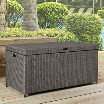 Crosley Palm Harbor Patio Wicker Storage Bin