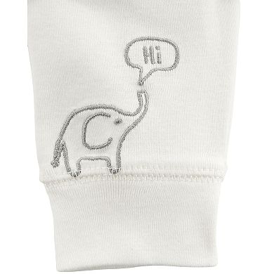Baby Carter's Cloud Bodysuit, Quilted cardigan & Embroidered Pants Set