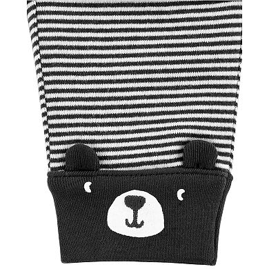 Baby Boy Carter's "Baby Bear" Tee, Striped Pants, Hat & Socks Set