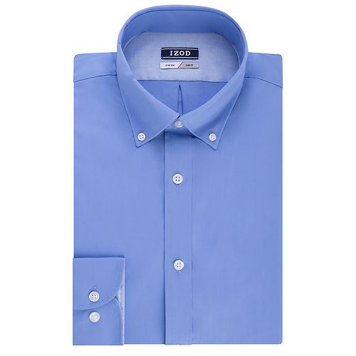 Men's IZOD Slim-Fit Button-Down Collar Wrinkle-Free Dress Shirt
