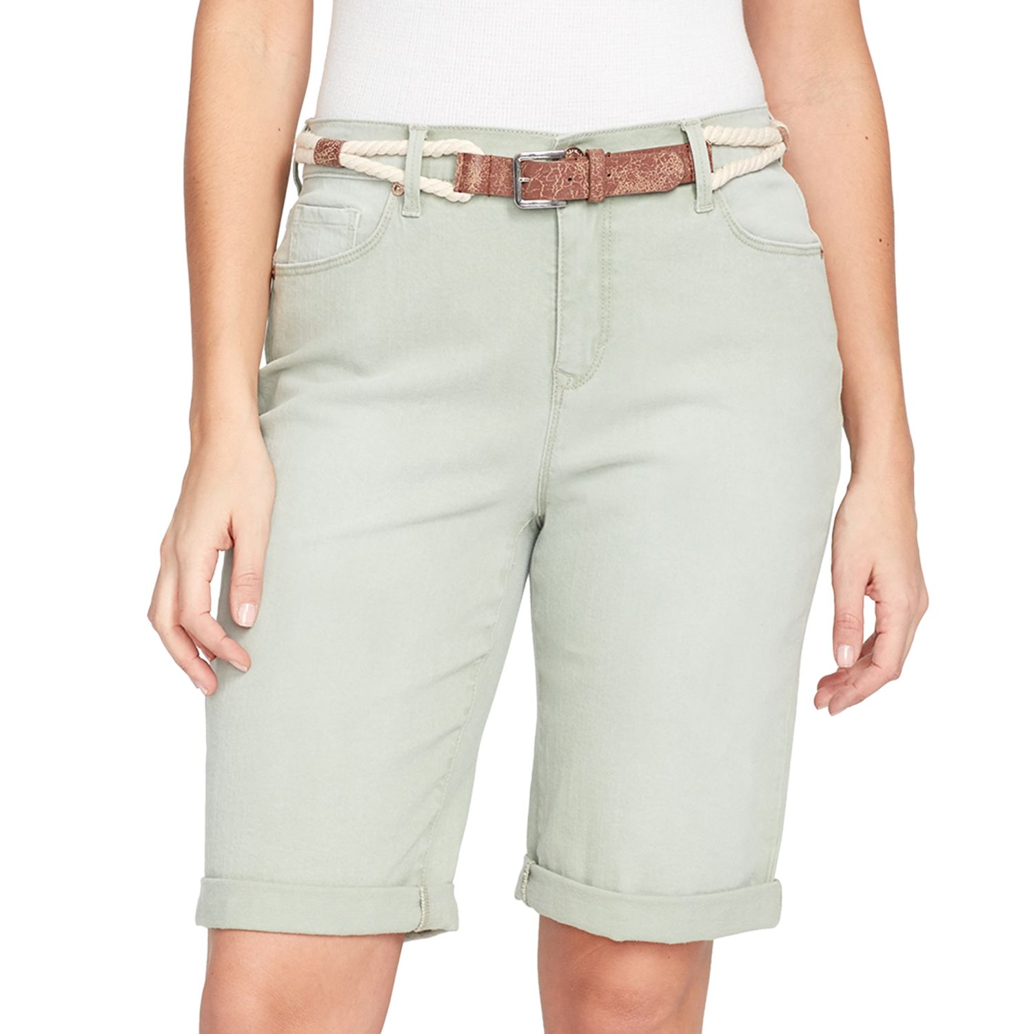 gloria vanderbilt all around slimming effect bermuda shorts