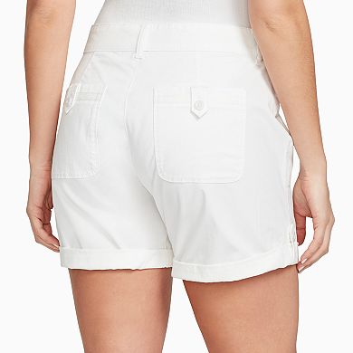 Women's Gloria Vanderbilt Misha Twill Button-Tab Shorts