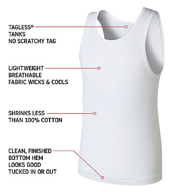 Boys 4-20 Hanes Ultimate?? 5-Pack Tagless Tank Tops with Cool Comfort??