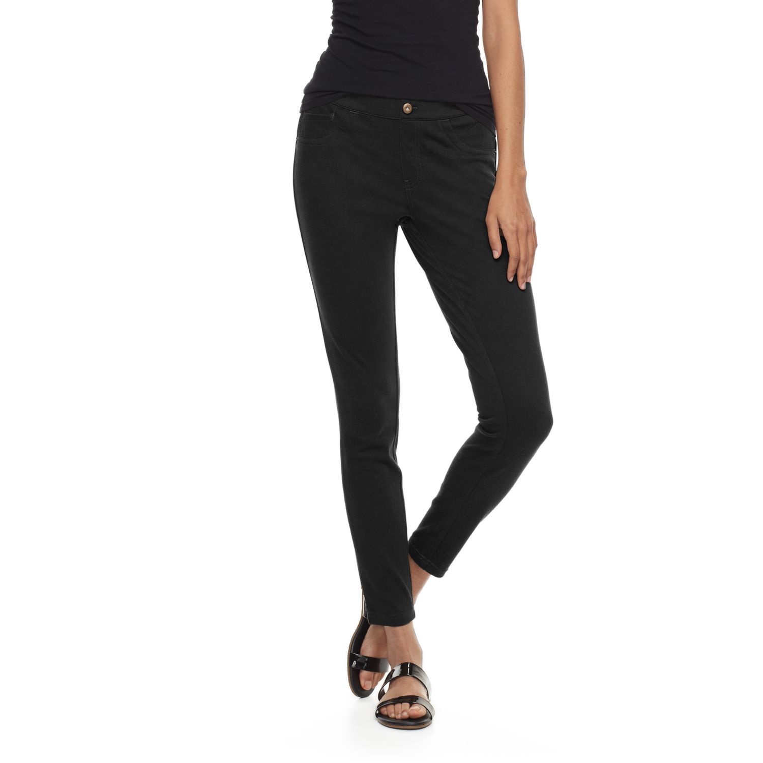 hue dark denim leggings