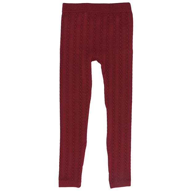 Cable Knit Fleece Lined Leggings 