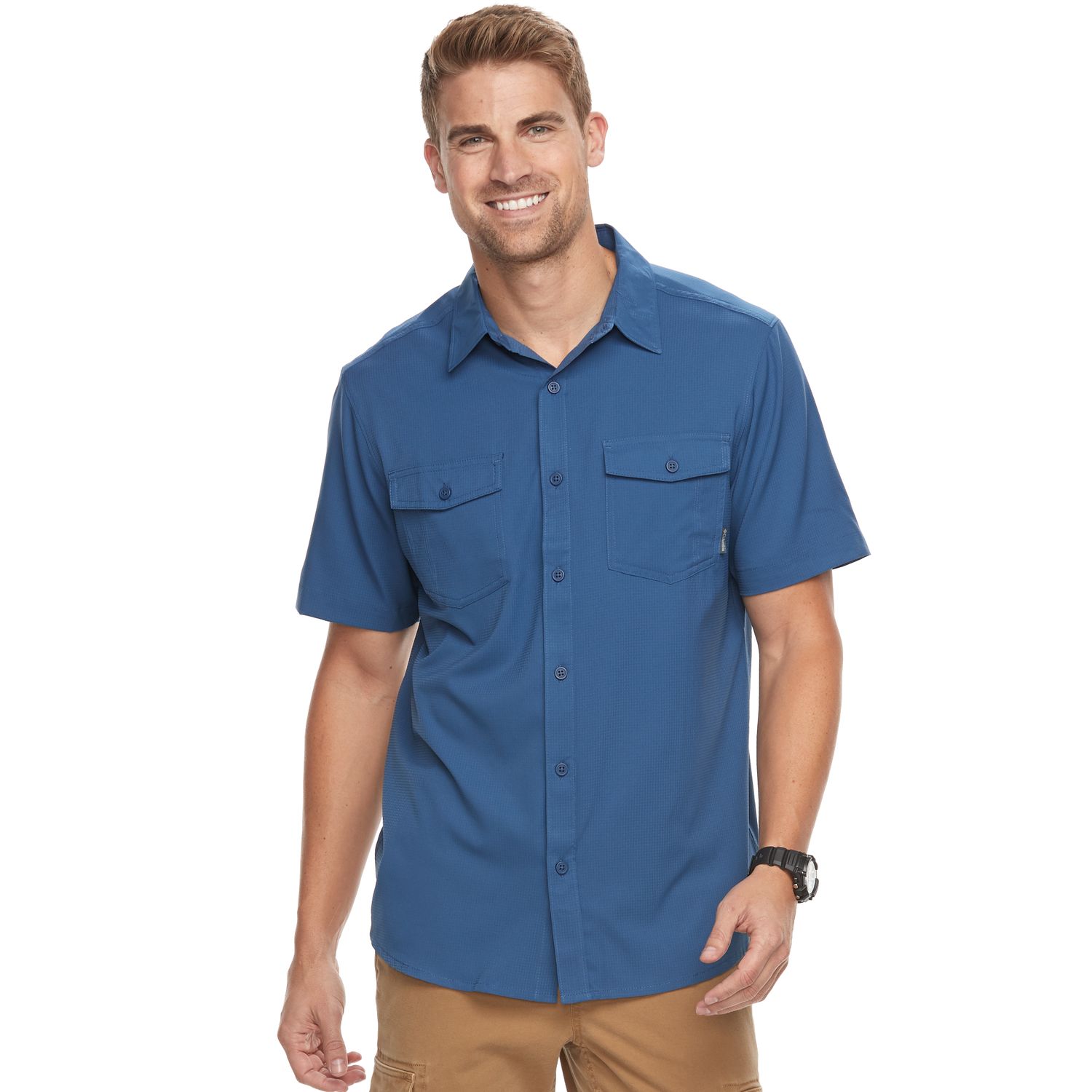 columbia omni wick button up shirt