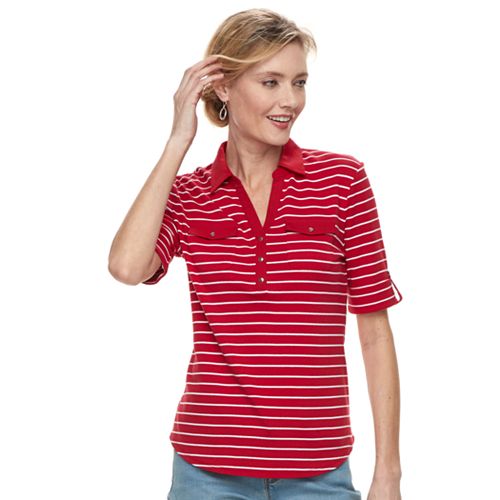 croft and barrow womens polo shirts