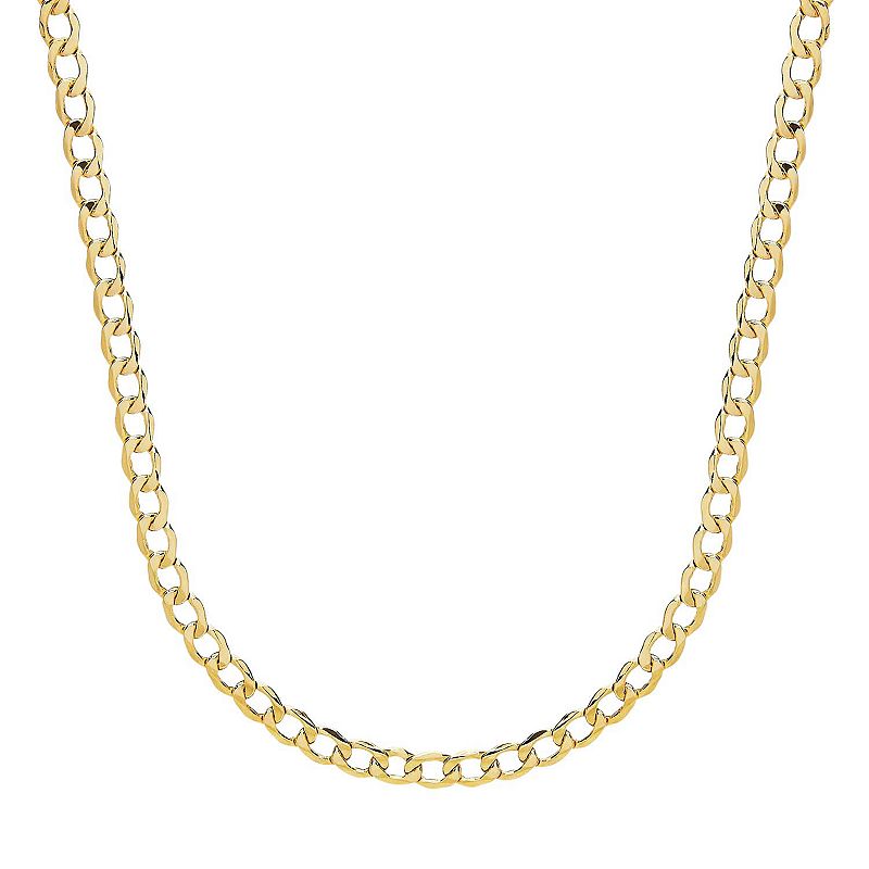 Everlasting Gold 14k Gold Curb Chain - 24 in., Womens, Size: 24, Yellow