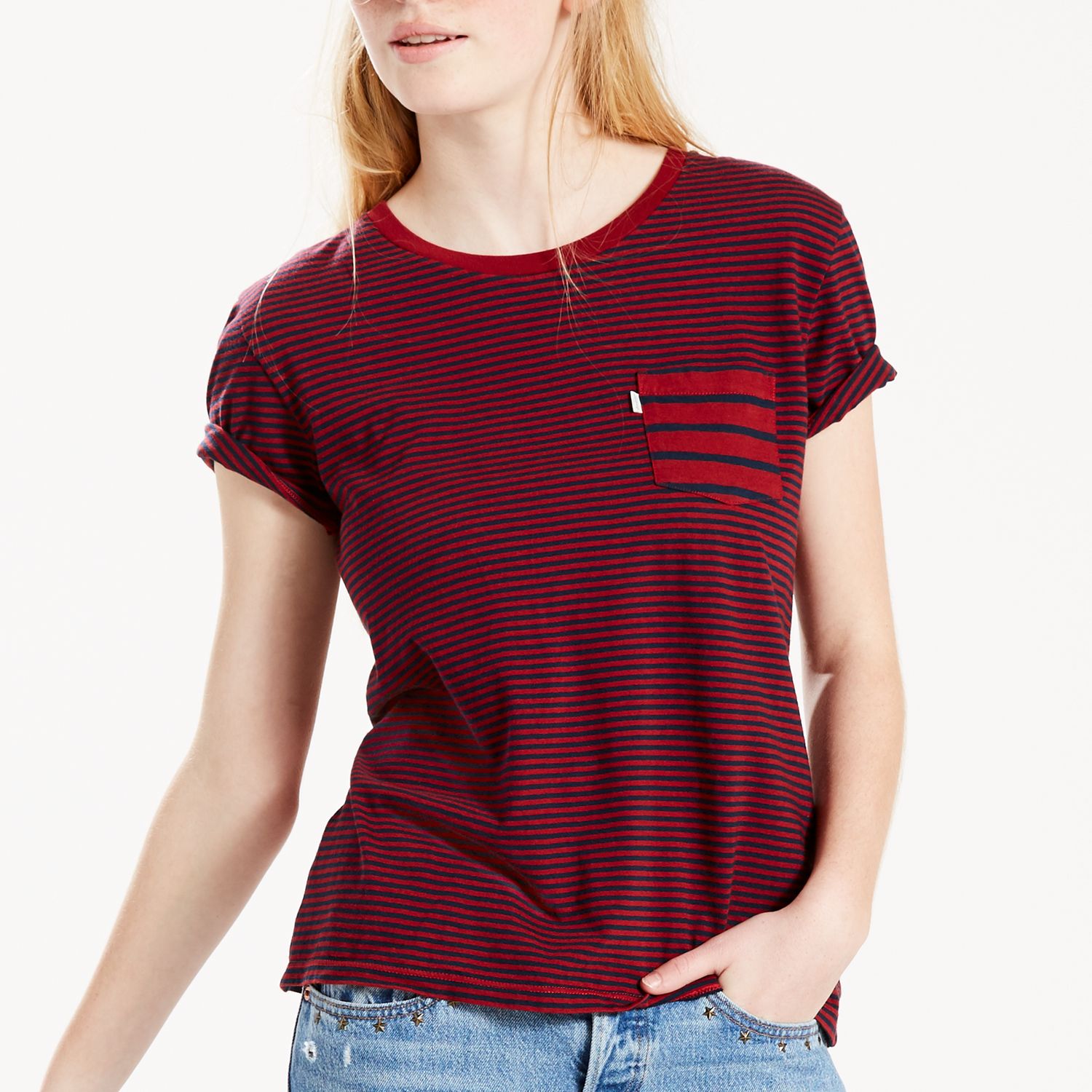 levis pocket t shirt women's