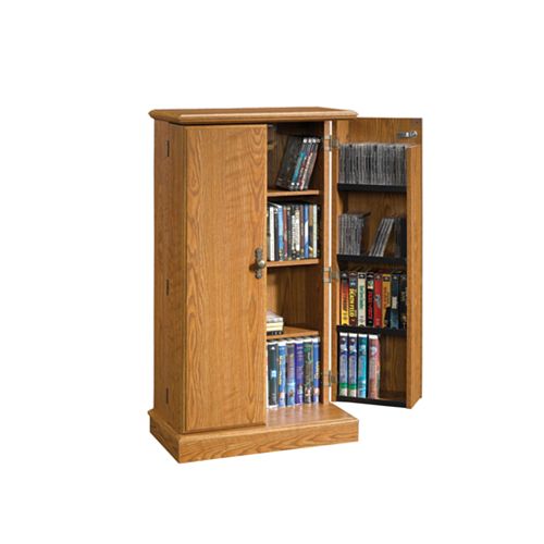 Sauder Multimedia Storage Cabinet Oak