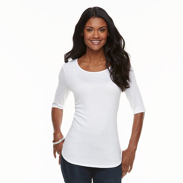 elbow sleeve tops
