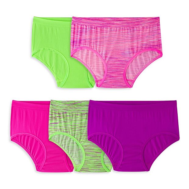 Girls 6-16 Fruit of the Loom® Breathable 5-pk. Bikini Panties