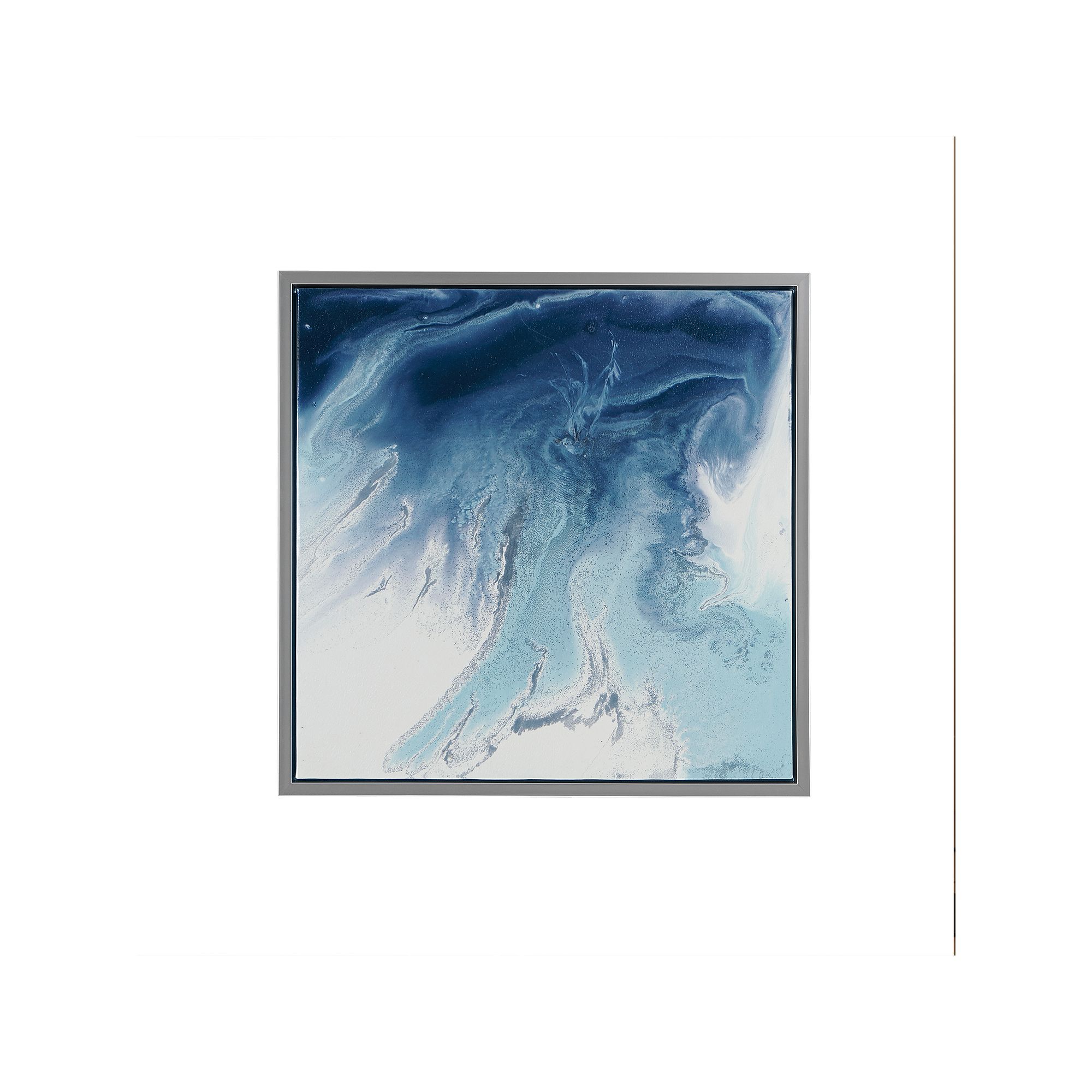 Madison Park Blue Lagoon 2 Abstract Framed Canvas Wall Art 2-Piece Set