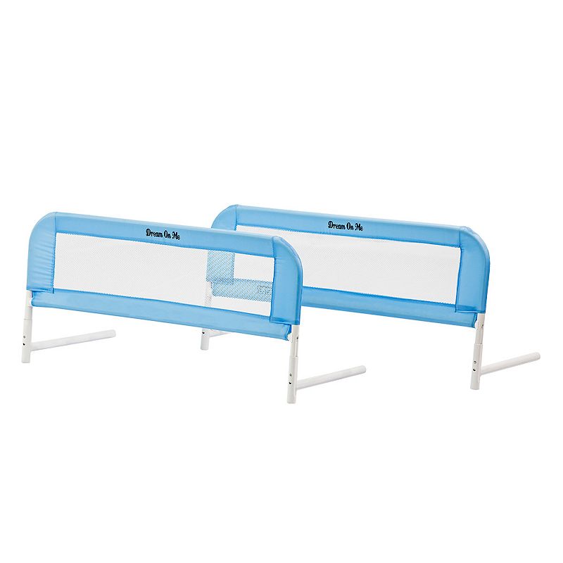 Dream On Me Mesh Bed Rails for Beds and Convertible Cribs, Double Pack