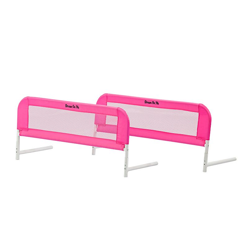 Dream On Me Mesh Bed Rails for Twin Size Bed  Double Pack (Recommended for use with 5 inches or less thick mattress)
